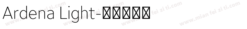 Ardena Light字体转换
